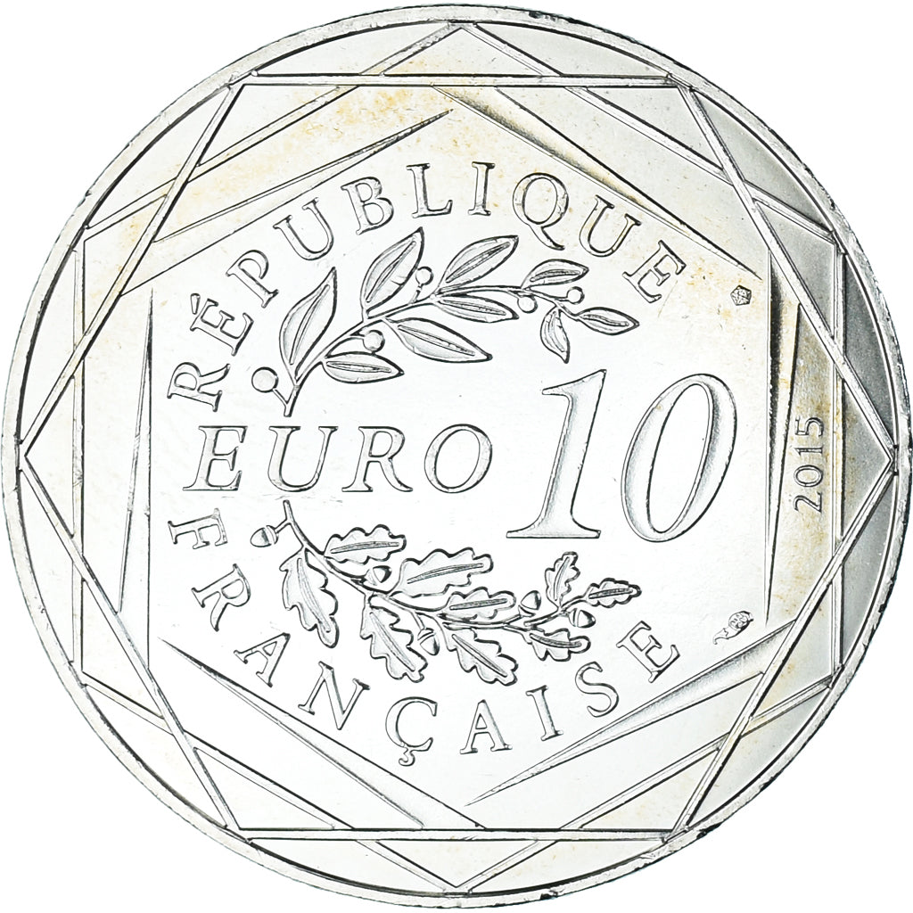 France, 10 Euro, 2015, Monnaie de Paris, Asterix - Liberté, SPL+, Argent