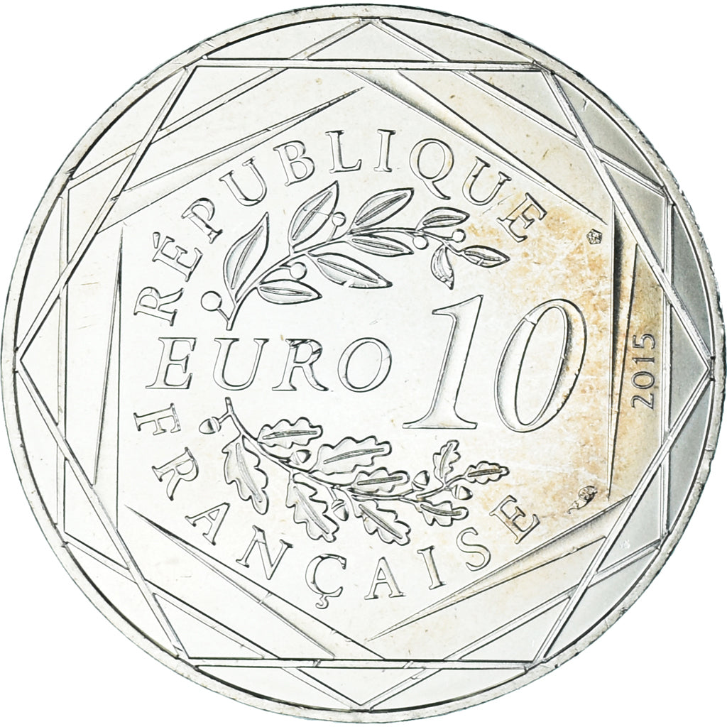 France, 10 Euro, 2015, Monnaie de Paris, Asterix - Liberté, SPL+, Argent