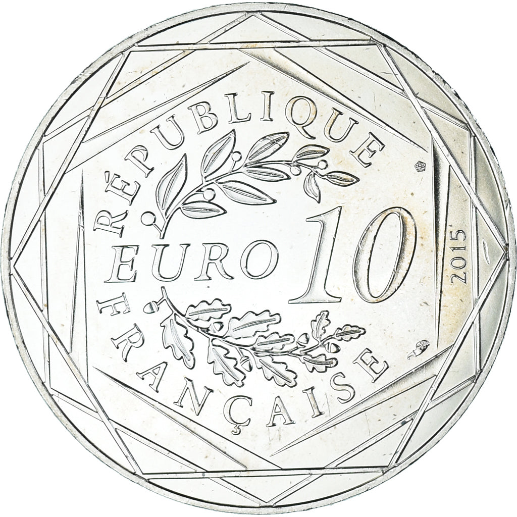 France, 10 Euro, 2015, Monnaie de Paris, Asterix - Liberté, SPL+, Argent