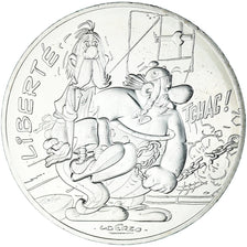 France, 10 Euro, 2015, Monnaie de Paris, Asterix - Liberté, MS(64), Silver