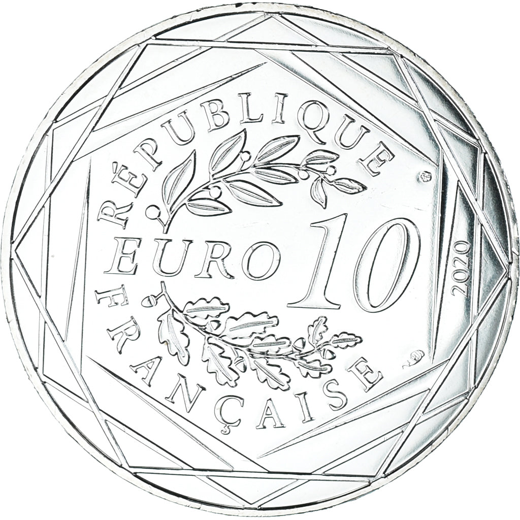 France, 10 Euro, Le Schtroumpf Cosmonaute (16/20), 2020, Monnaie de Paris, FDC