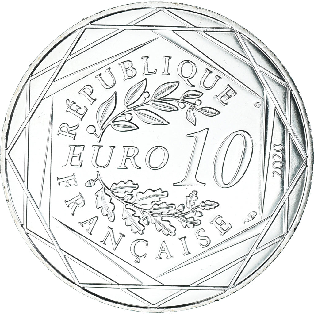 France, 10 Euro, Le Schtroumpf Musicien (14/20), 2020, Monnaie de Paris, FDC