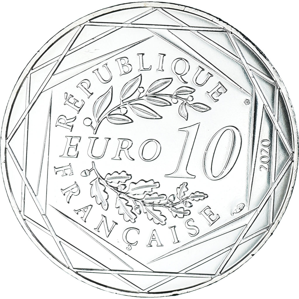 France, 10 Euro, Schtroumpf Paysan, 2020, Monnaie de Paris, FDC, Argent