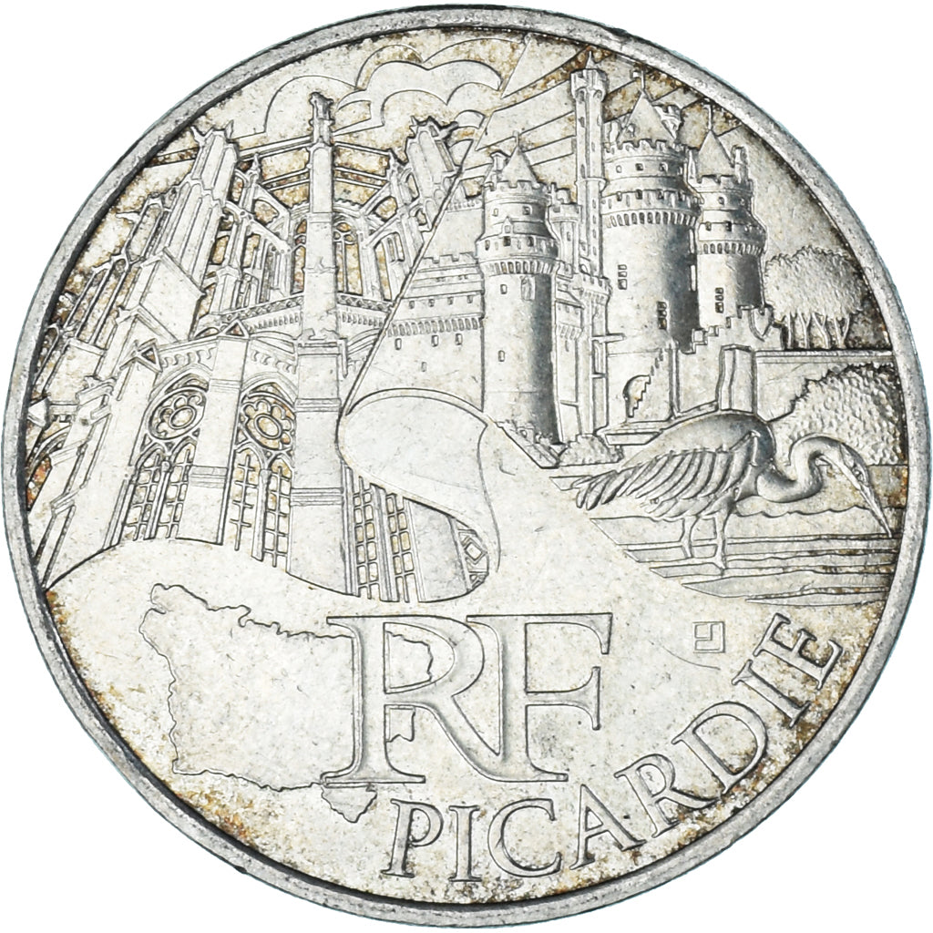 France, 10 Euro, Euros des régions, 2011, Monnaie de Paris, Picardie