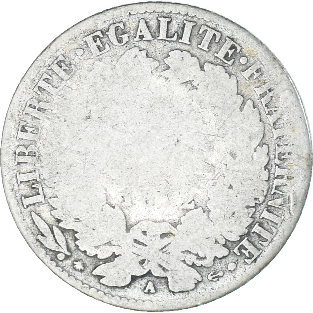 Monnaie, France, Cérès, Franc, 1872, Paris, B, Argent, KM:822.1