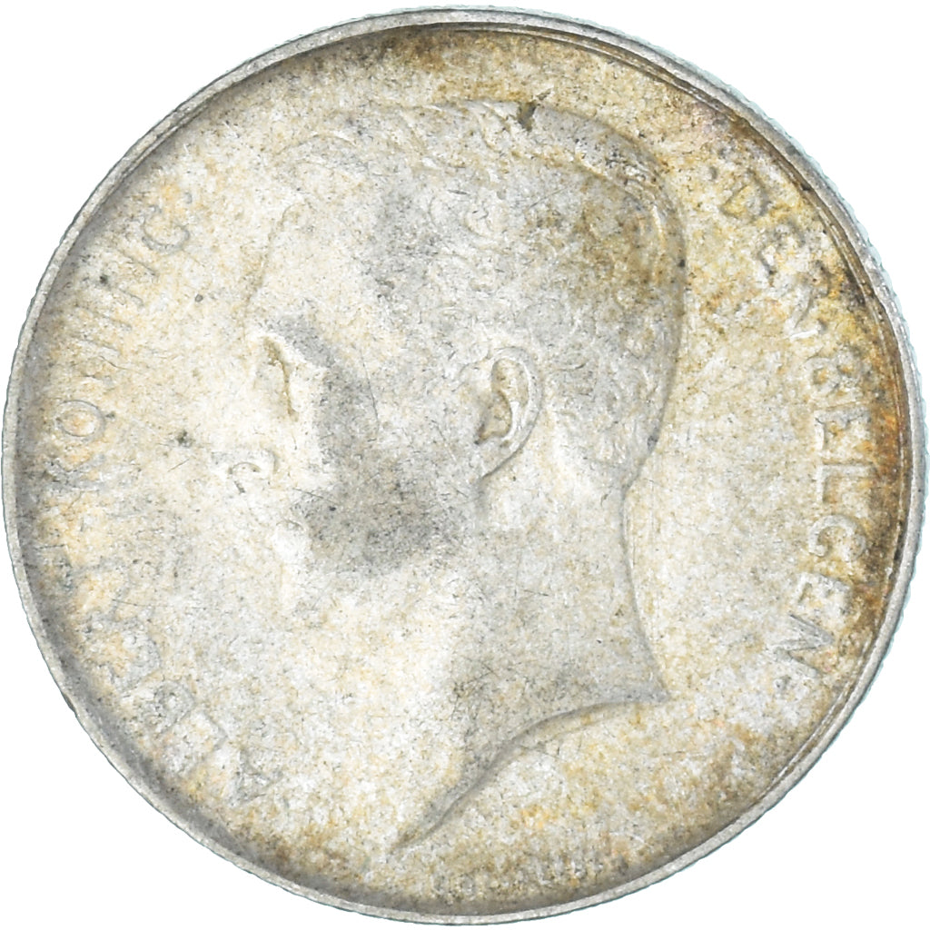 Moeda, Bélgica, Franc, 1912, EF(40-45), Prata, KM:73.1