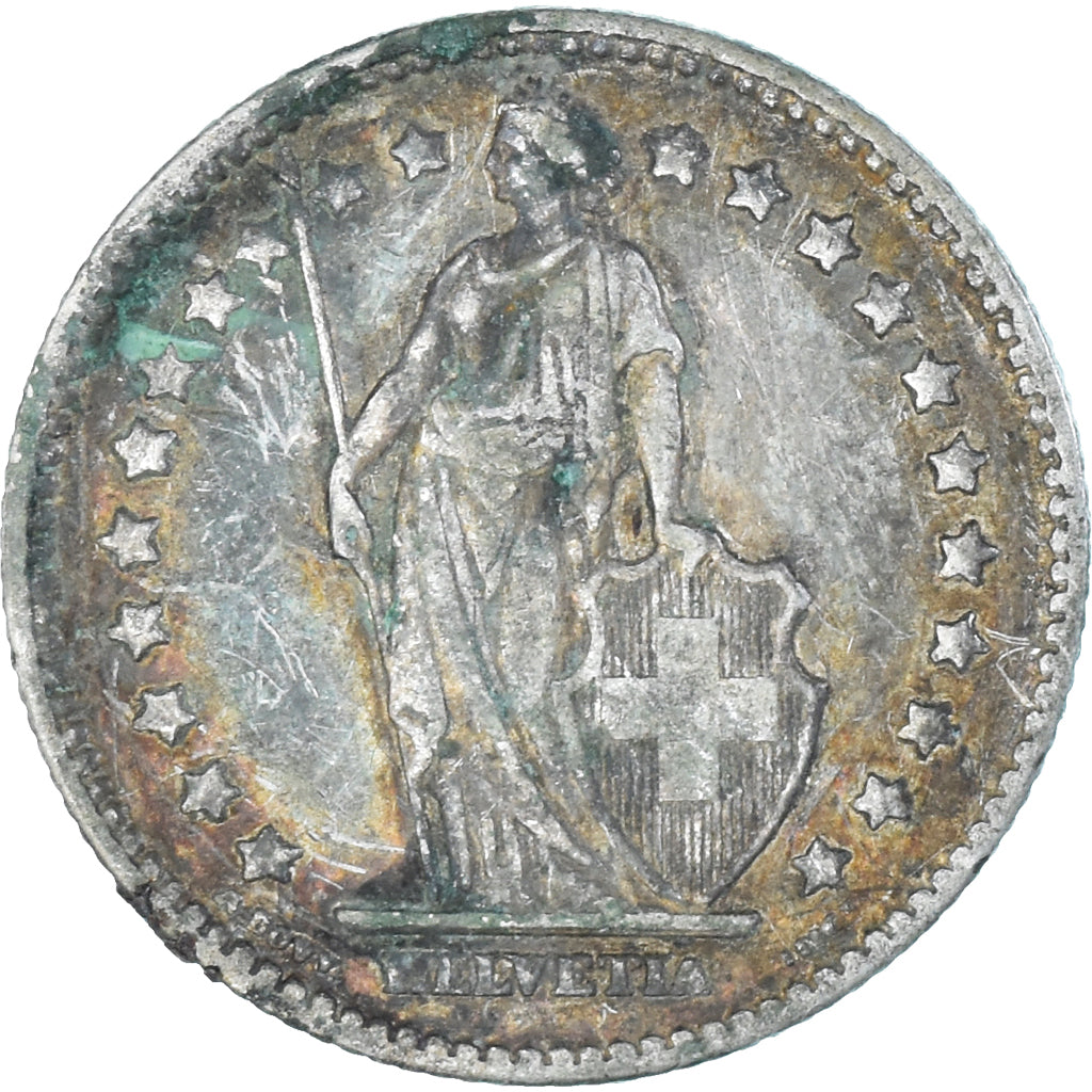 Monnaie, Suisse, Franc, 1912, Bern, TB, Argent, KM:24