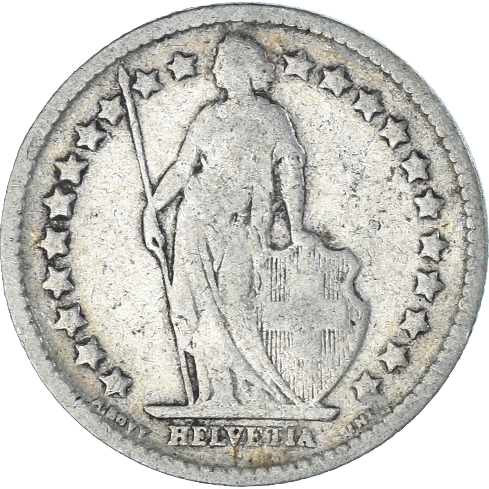 Münze, Schweiz, 1/2 Franc, 1903, Bern, S+, Silber, KM:23