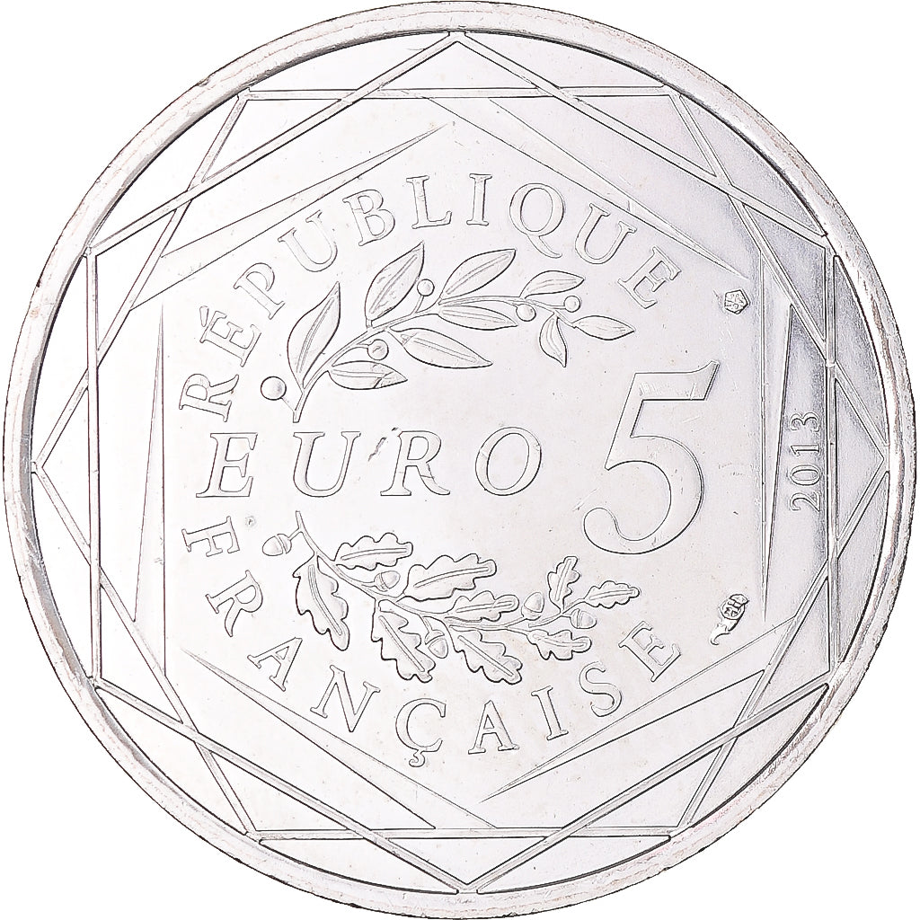 France, 5 Euro, 2013, Monnaie de Paris, Egalité, MS(63), Silver