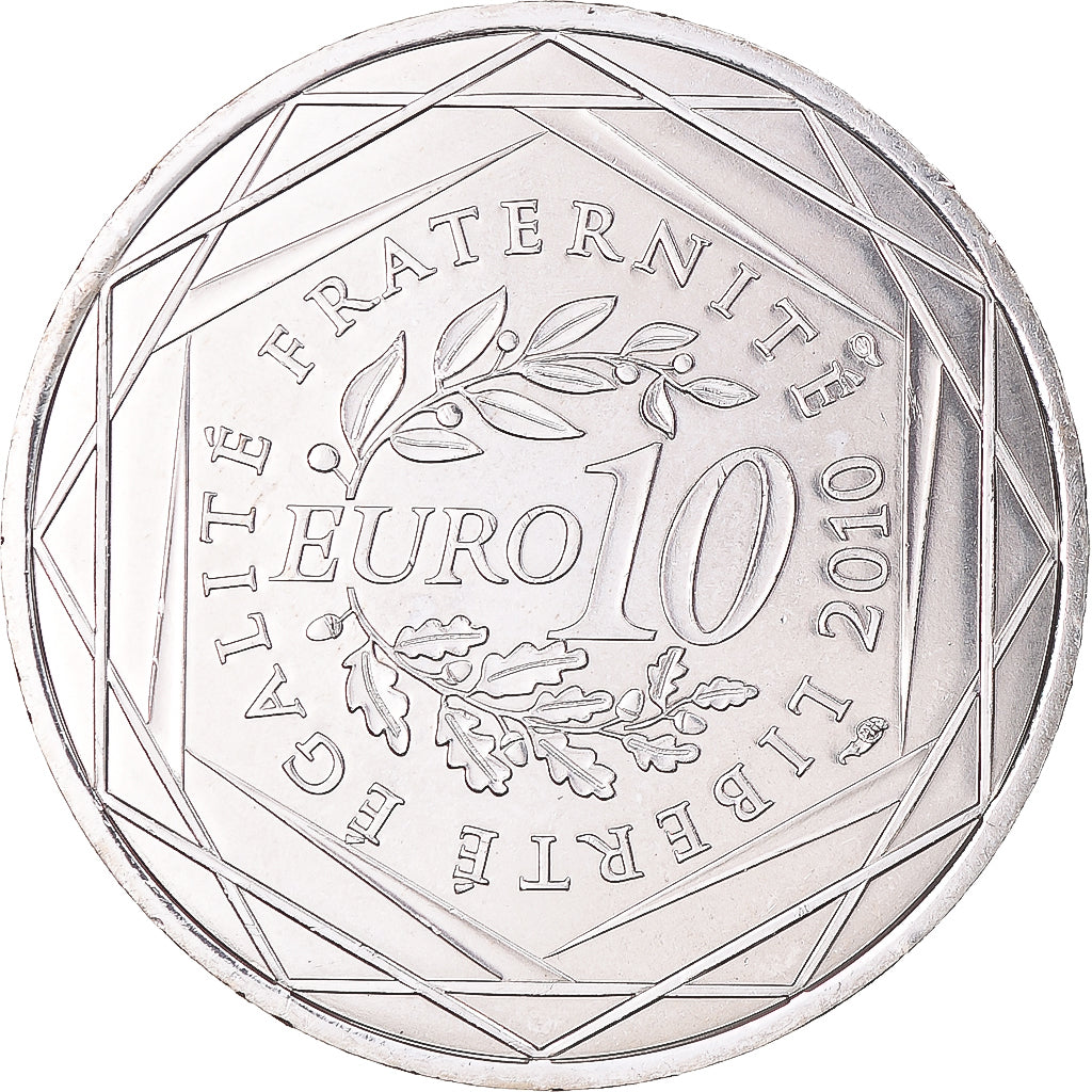 France, 10 Euro, Euros des régions, 2010, Monnaie de Paris, Bretagne