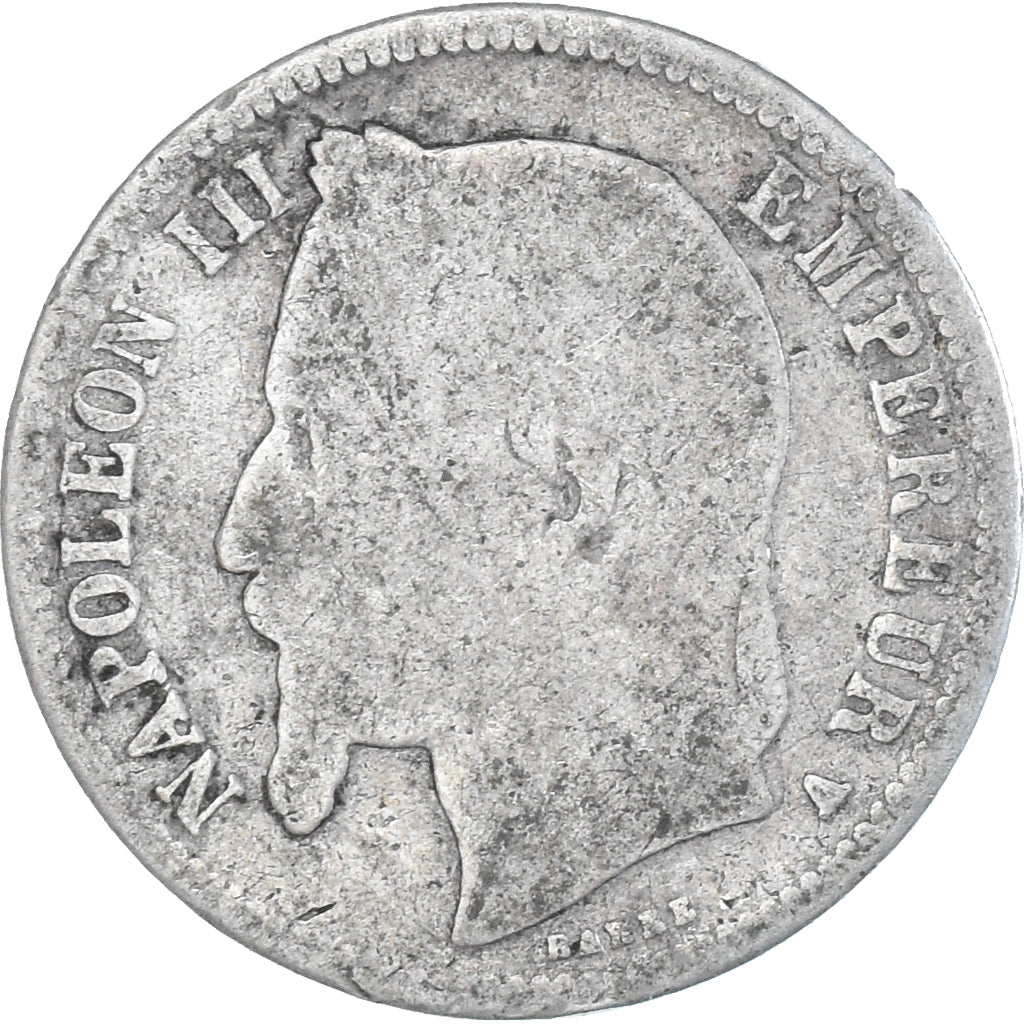 Moneta, Francja, Napoleon III, Napoléon III, Franc, 1967, Paris, VG(8-10)