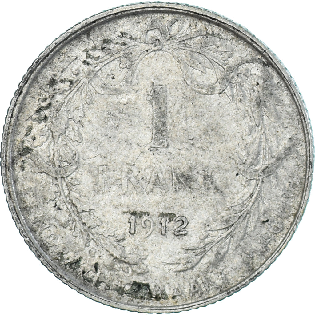 Moneda, Bélgica, Franc, 1912, MBC, Plata, KM:73.1