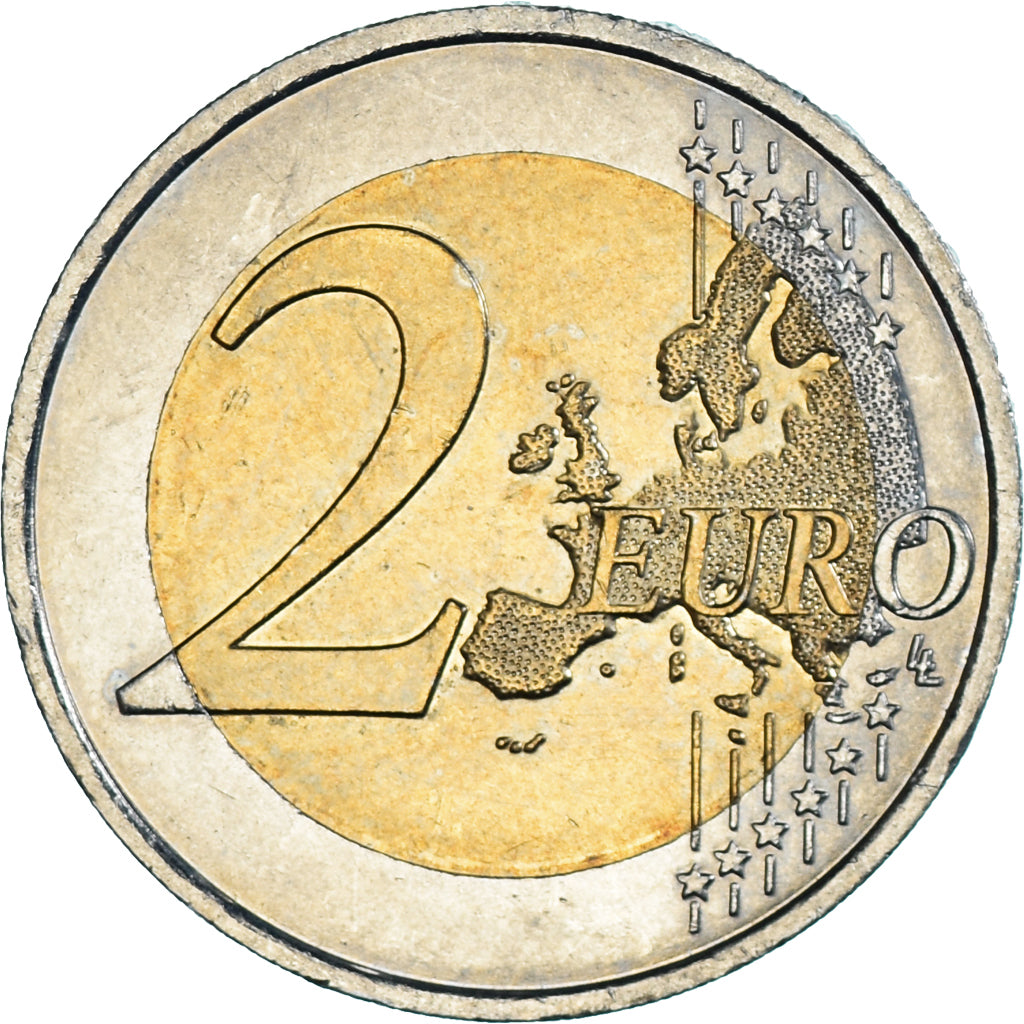 France, 2 Euro, 2007, Paris, TRAITÉ DE ROME 50 ANS, AU(55-58), Bi-Metallic