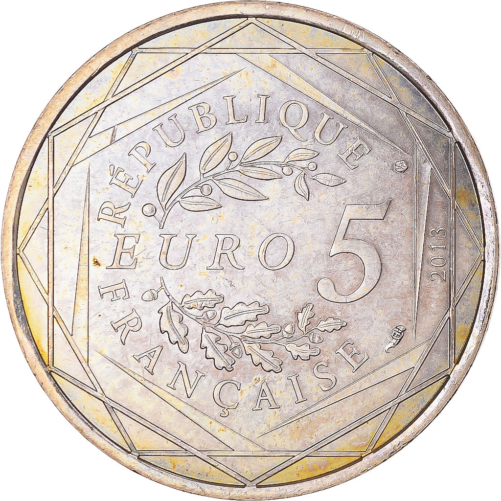 Frankrijk, 5 Euro, 2013, Egalité, ZF, Zilver