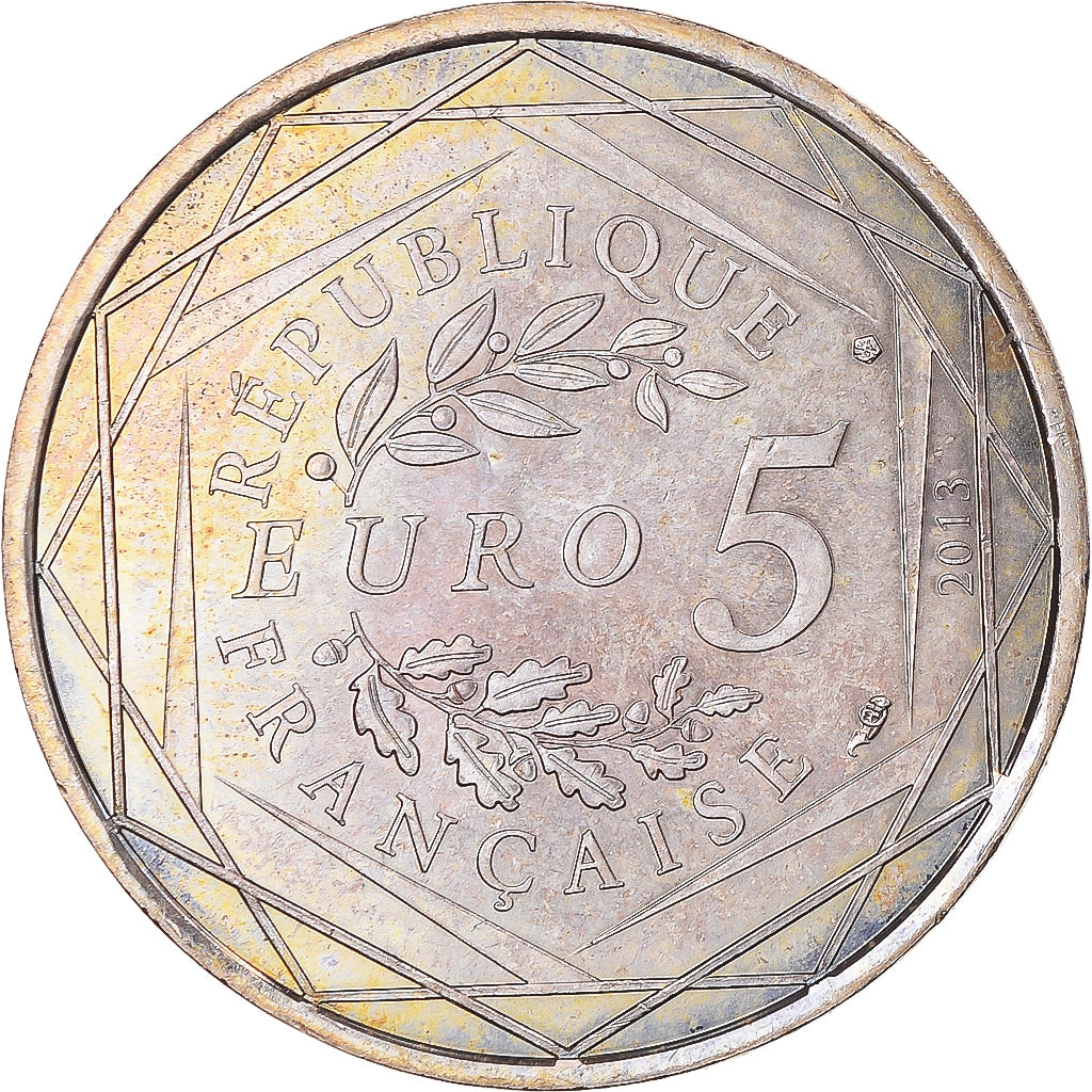 Francia, 5 Euro, 2013, Liberté, MBC, Plata