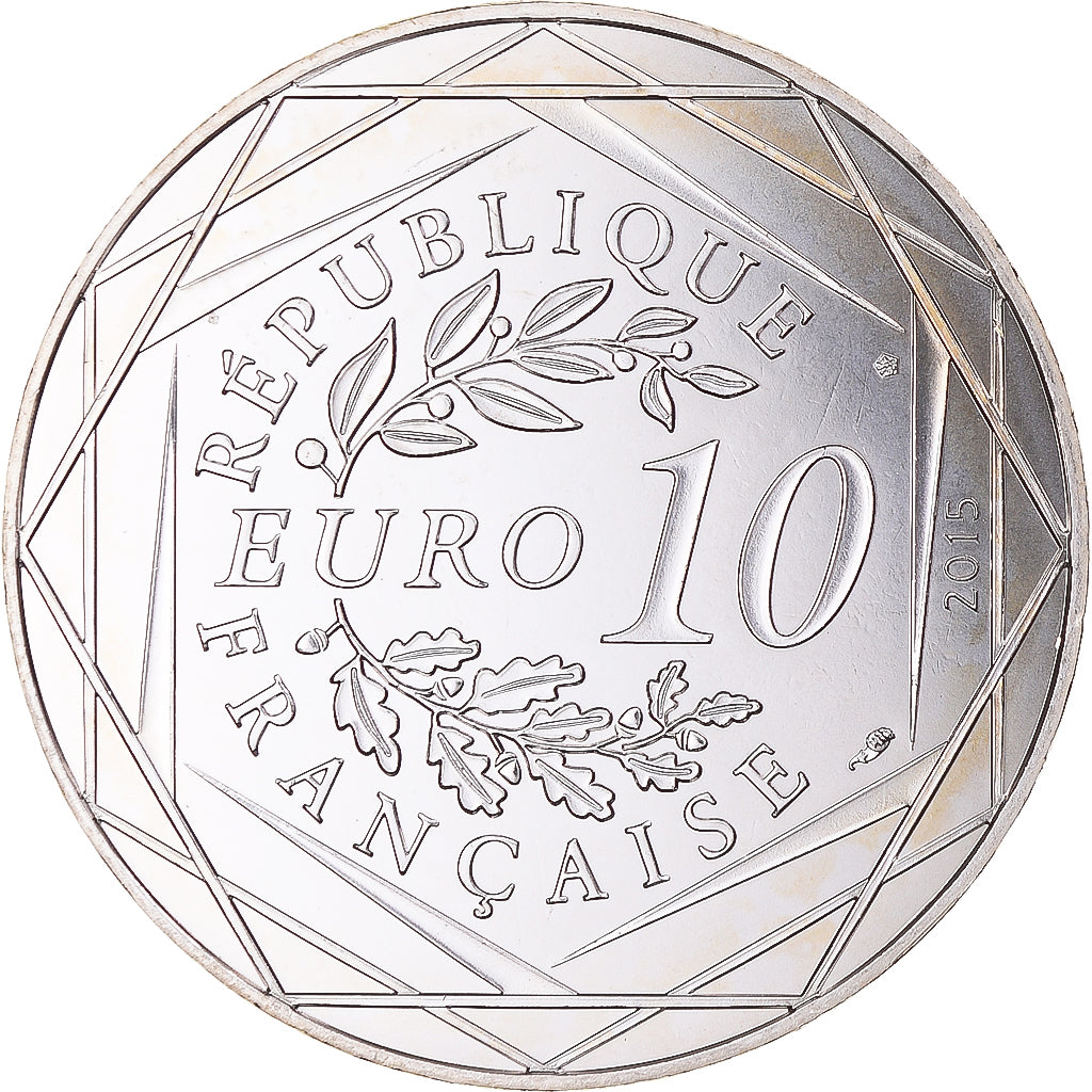 Frankreich, 10 Euro, Astérix Fraternité (Astérix chez les belges), 2015