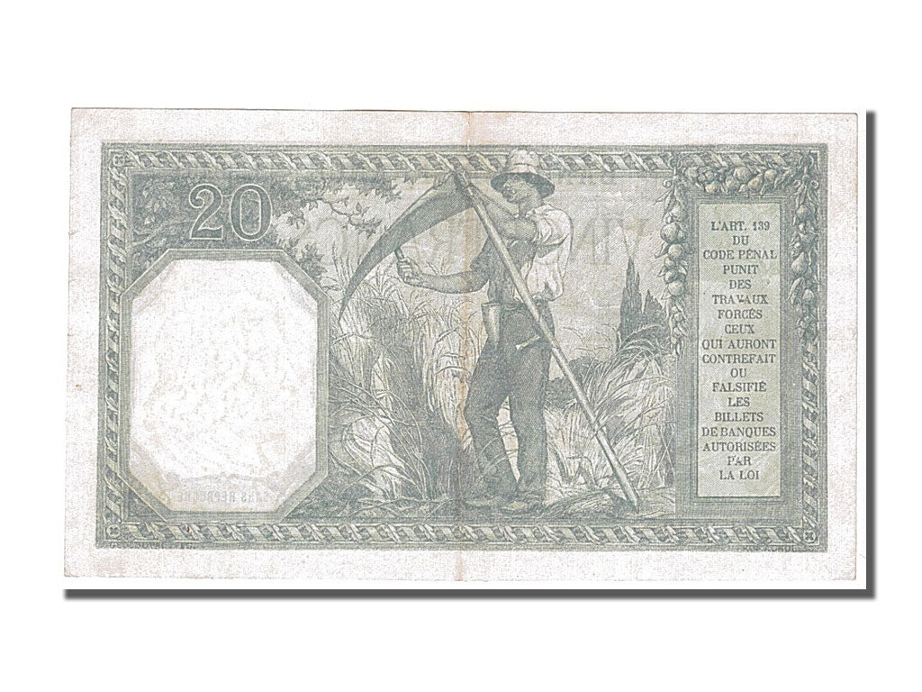 Banknot, Francja, 20 Francs, Bayard, 1917, 1917-12-28, AU(50-53), Fayette:11.2