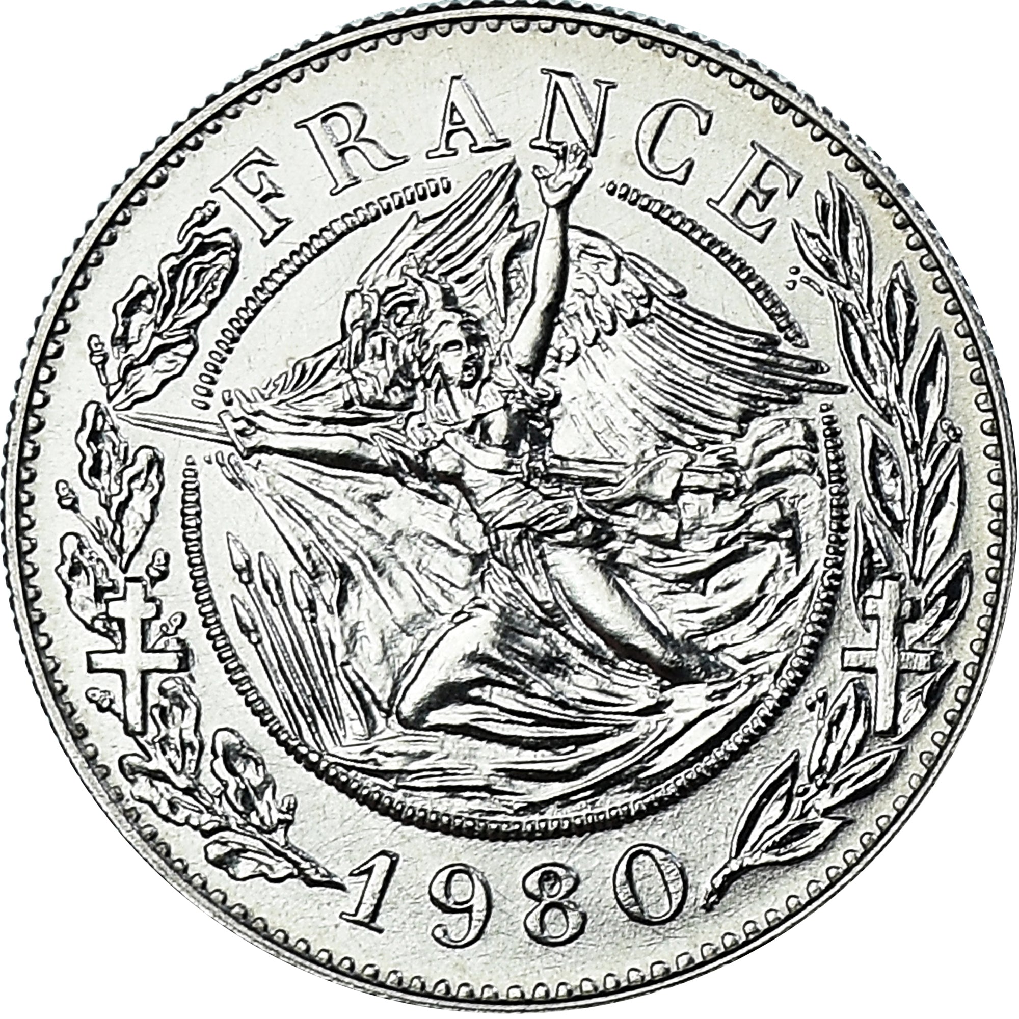 France, Médaille, Charles de Gaulle, History, 1980, FDC, Argent