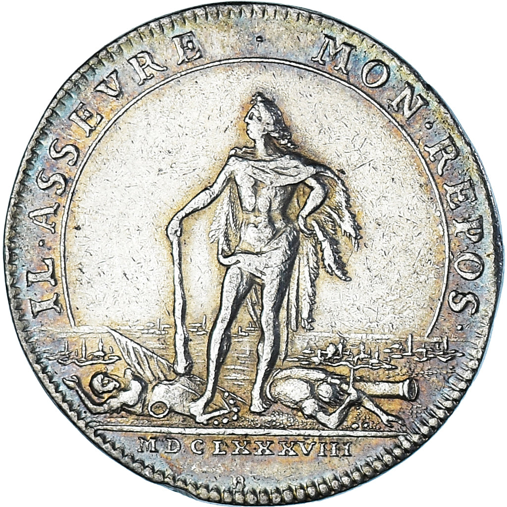 Frankrijk, Token, Royal, Etats de Bourgogne, 1688, FR+, Zilver, Feuardent:9820