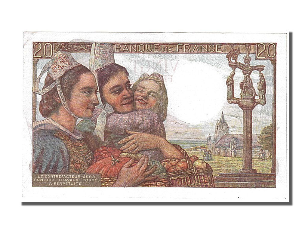 Banknote, France, 20 Francs, 20 F 1942-1950 ''Pêcheur'', 1948, 1948-10-14