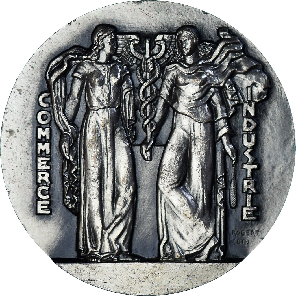 Francia, medalla, French Fourth Republic, Chambre de Commerce et Industrie de