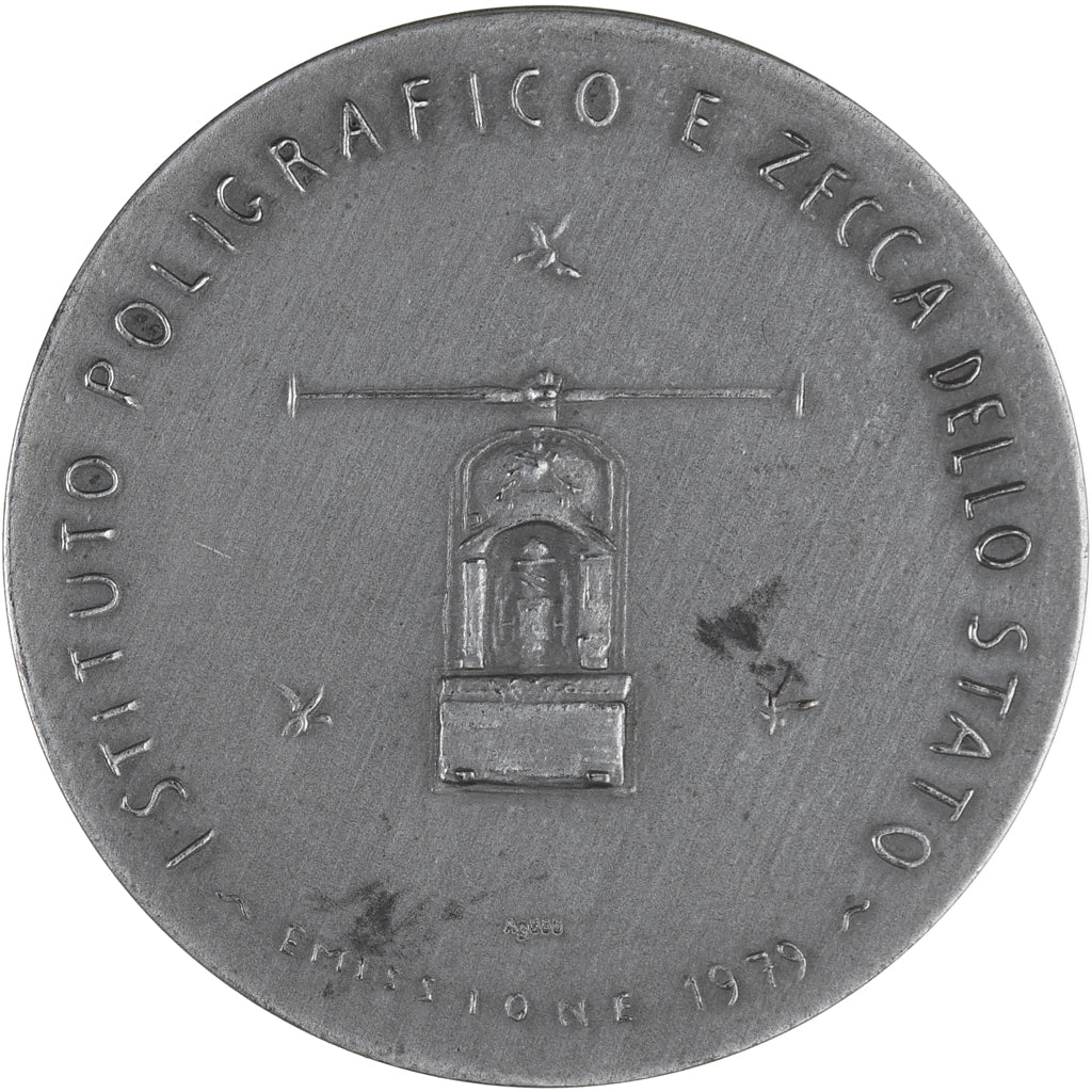 Włochy, medal, Primo Vere, 1979, Srebro, Annigoni, Italian mint an Poligraphic