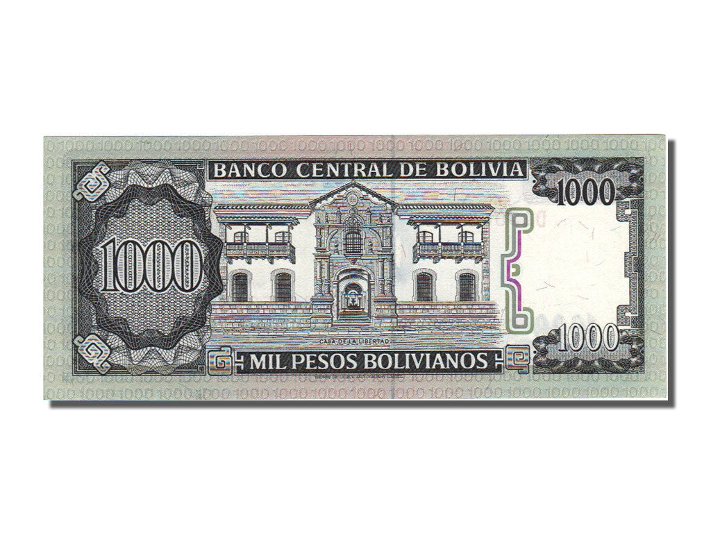 Billet, Bolivie, 1000 Pesos Bolivianos, 1982, 1982-06-25, NEUF