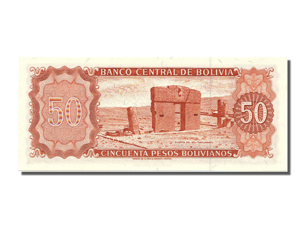 Billete, 50 Pesos Bolivianos, 1962, Bolivia, UNC