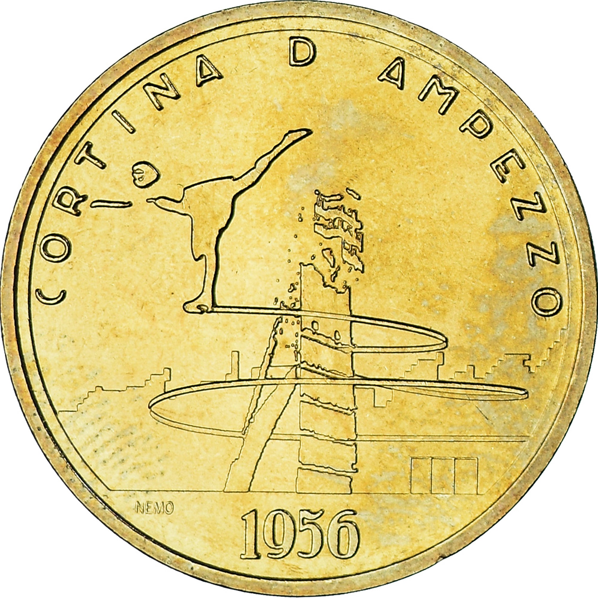 Francia, medaglia, XVIème Jeux Olympiques d'Hiver d'Albertville, 1992, Cortina