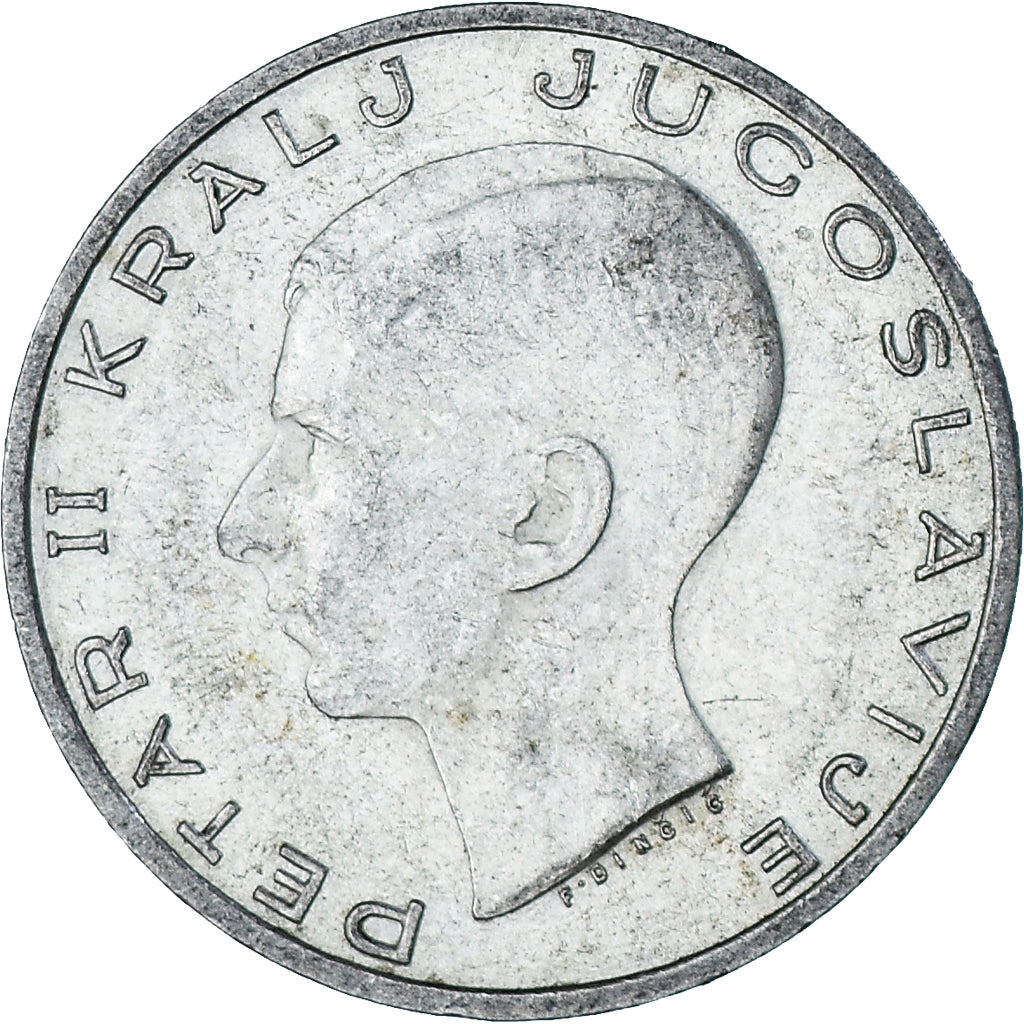 Moneta, Jugosławia, Petar II, 20 Dinara, 1938, AU(55-58), Srebro, KM:23