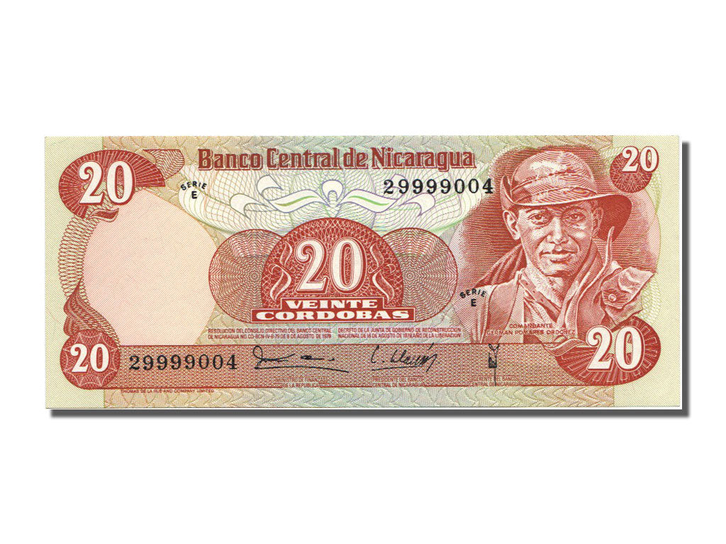 Banknote, Nicaragua, 20 Cordobas, 1979, UNC(65-70)