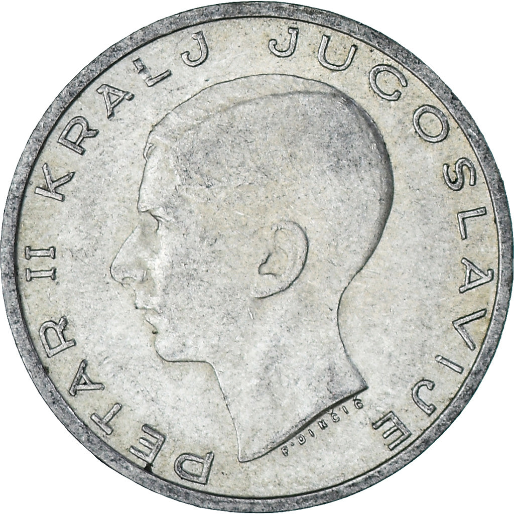 Munten, Joegoslaviëe, Petar II, 20 Dinara, 1938, PR, Zilver, KM:23