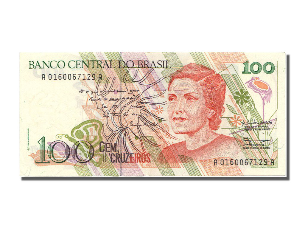 Banconote, Brasile, 100 Cruzeiros, 1990, FDS