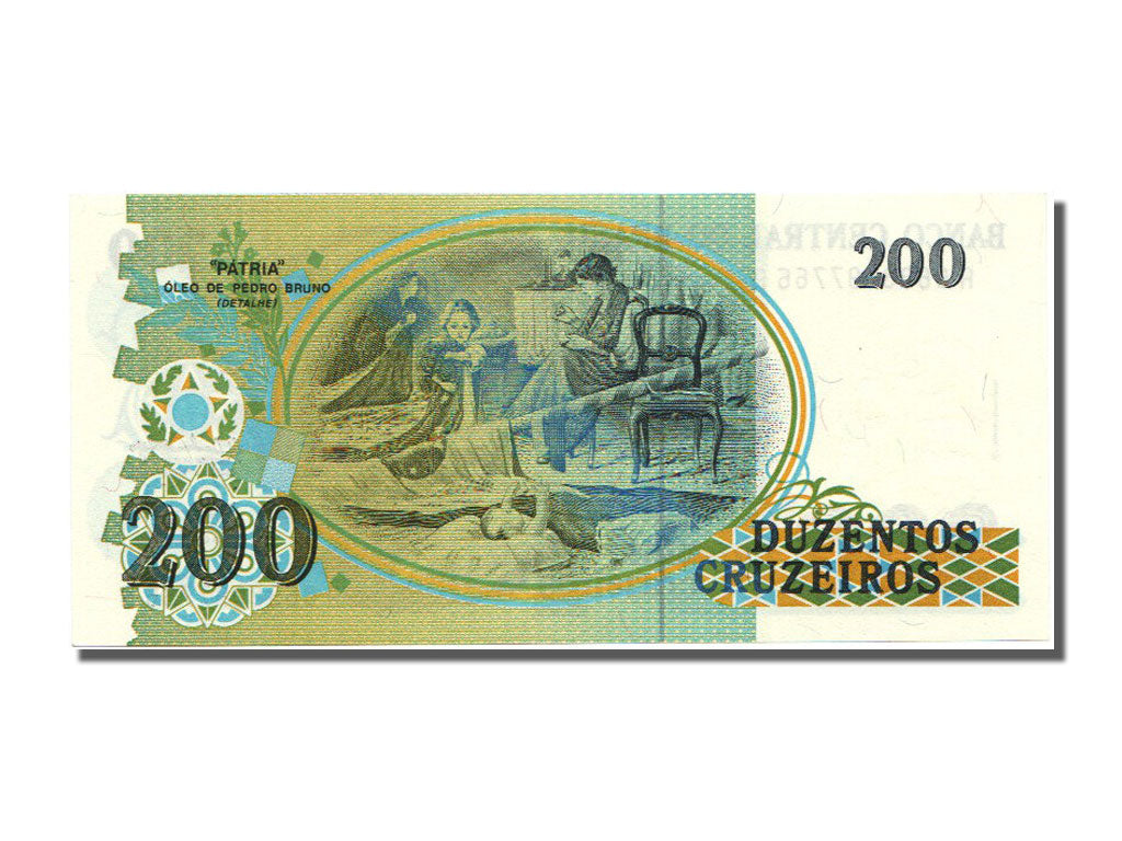 Banknote, Brazil, 200 Cruzeiros, 1990, UNC(65-70)