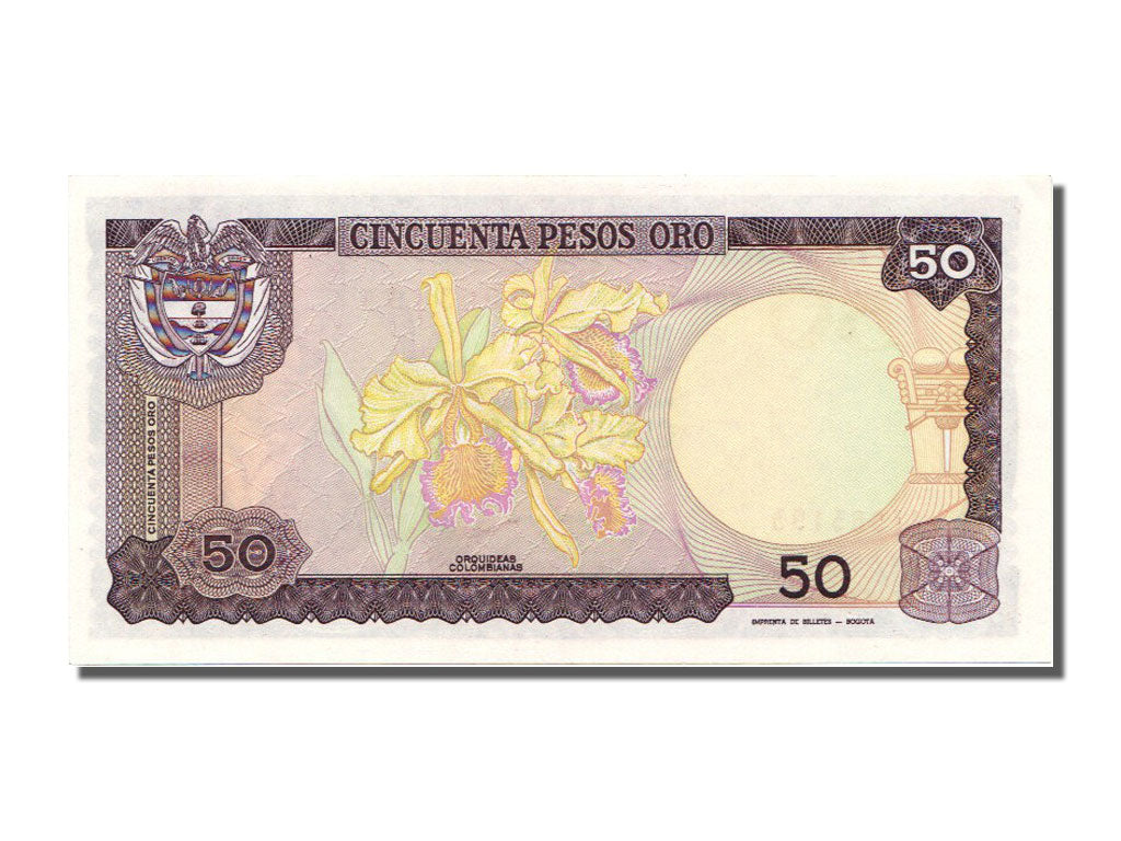Banknote, Colombia, 50 Pesos Oro, 1986, 1986-01-01, UNC(65-70)