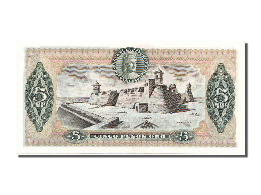 Banknote, Colombia, 5 Pesos Oro, 1980, 1980-01-01, UNC(65-70)