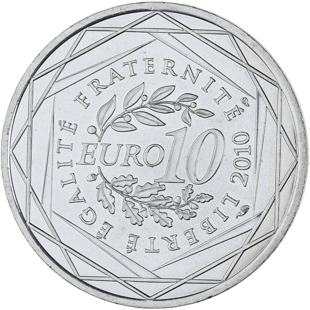 France, 10 Euro, Euros des régions, 2010, Paris, Picardie, SPL+, Argent