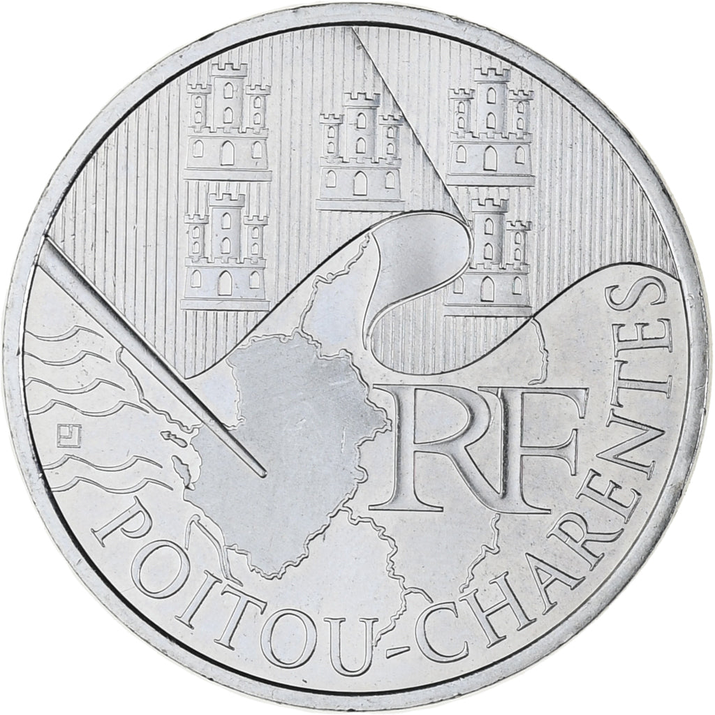France, 10 Euro, 2010, Paris, MS(63), Silver, KM:1667