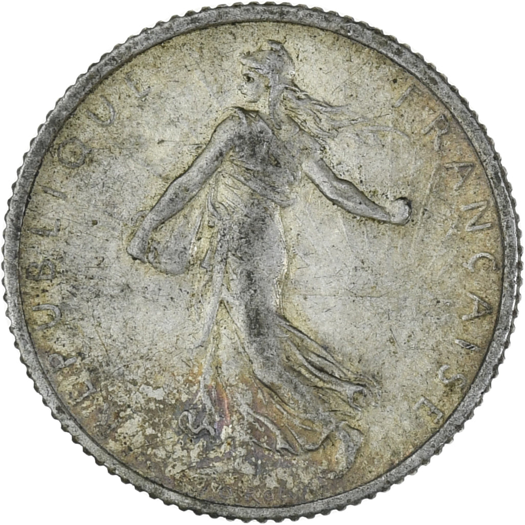 Monnaie, France, Semeuse, Franc, 1917, Paris, TTB, Argent, KM:844.1
