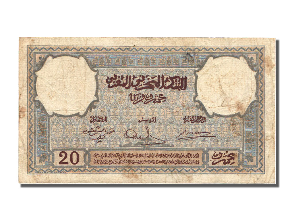 Geldschein, Marokko, 20 Francs, 1941, 1941-11-14, SS