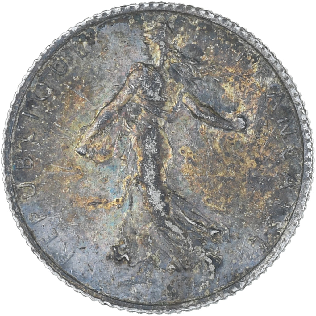 Monnaie, France, Semeuse, Franc, 1916, Paris, TB, Argent, Gadoury:467, KM:844.1