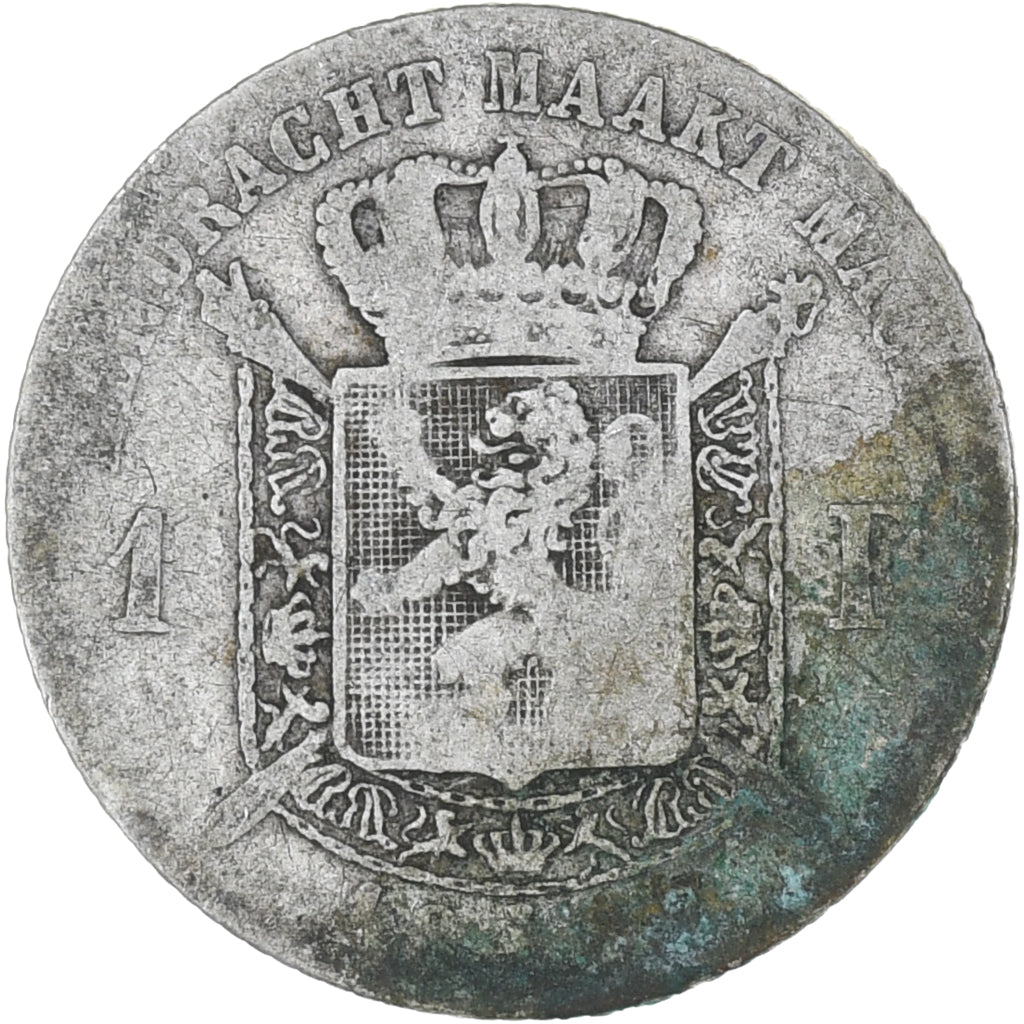 Moneta, Belgia, Franc, F(12-15), Srebro