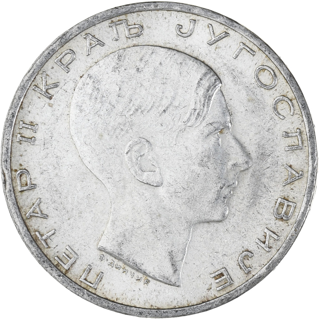 Coin, Yugoslavia, Petar II, 50 Dinara, 1938, EF(40-45), Silver, KM:24