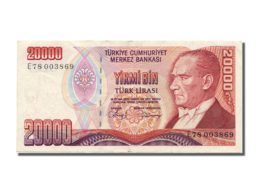 Banknote, Turkey, 20,000 Lira, 1984, AU(55-58)