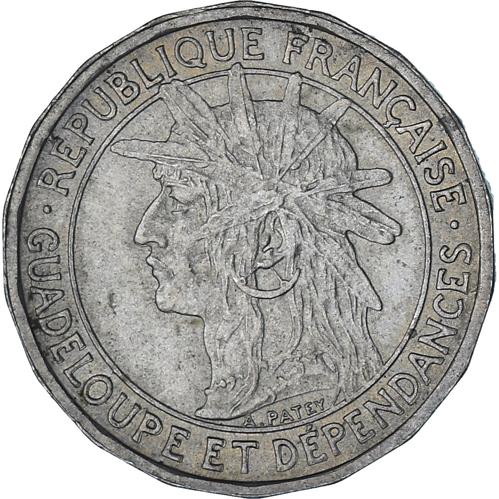 Moeda, Guadalupe, 50 Centimes, 1921, AU(50-53), Cobre-níquel, KM:45