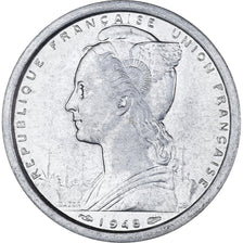 Münze, SAINT PIERRE & MIQUELON, 2 Francs, 1948, Paris, VZ, Aluminium, KM:2