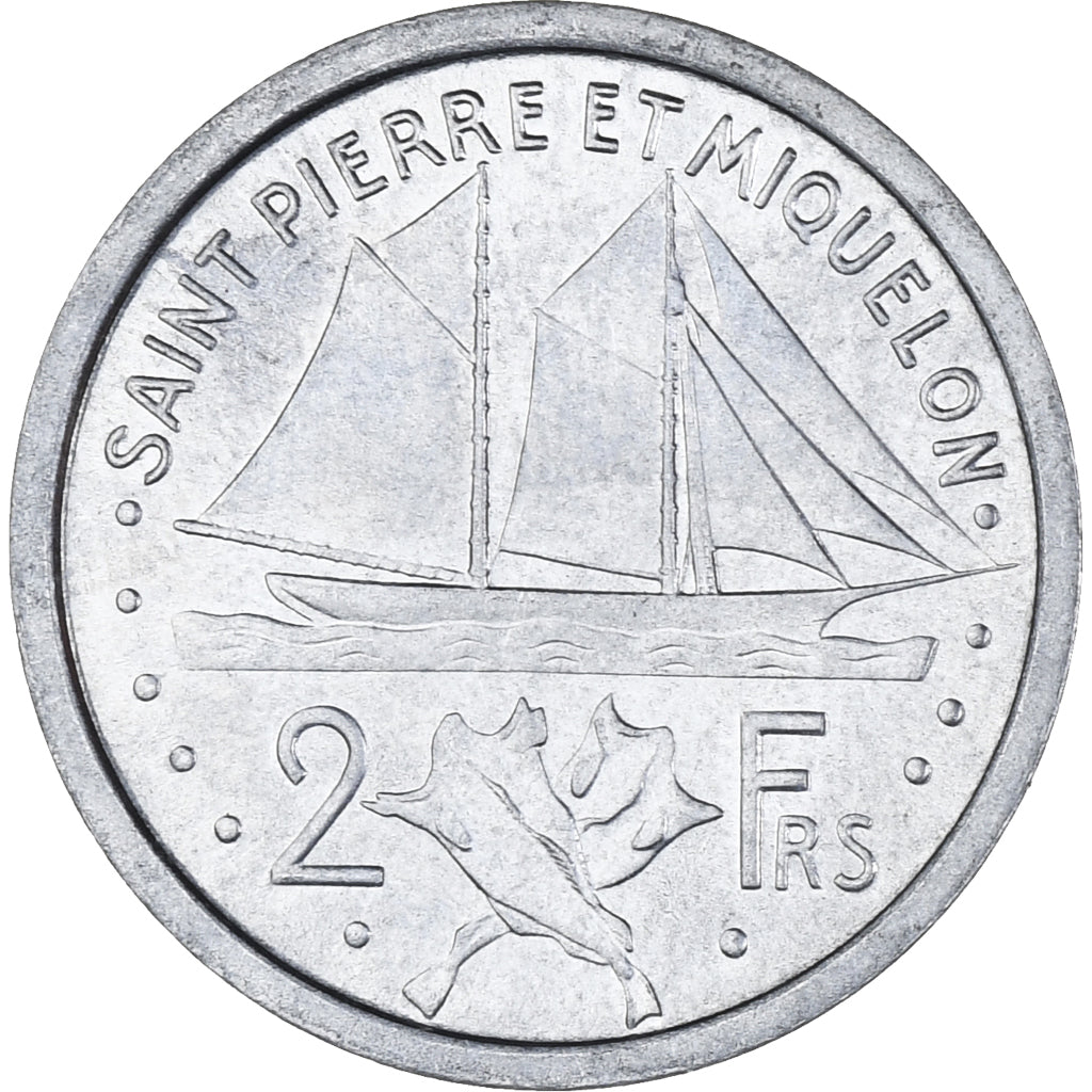 Monnaie, Saint-Pierre-et-Miquelon, 2 Francs, 1948, Paris, SUP, Aluminium, KM:2