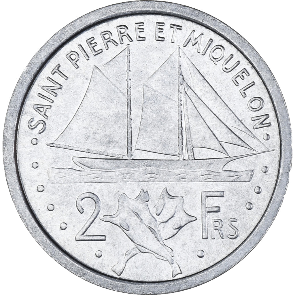 Monnaie, Saint-Pierre-et-Miquelon, 2 Francs, 1948, Paris, SUP, Aluminium, KM:2