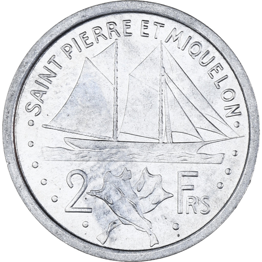 Moneta, SAINT PIERRE & MIQUELON, 2 Francs, 1948, Paris, SPL-, Alluminio, KM:2