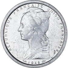 Monnaie, Saint-Pierre-et-Miquelon, 2 Francs, 1948, Paris, SUP, Aluminium, KM:2